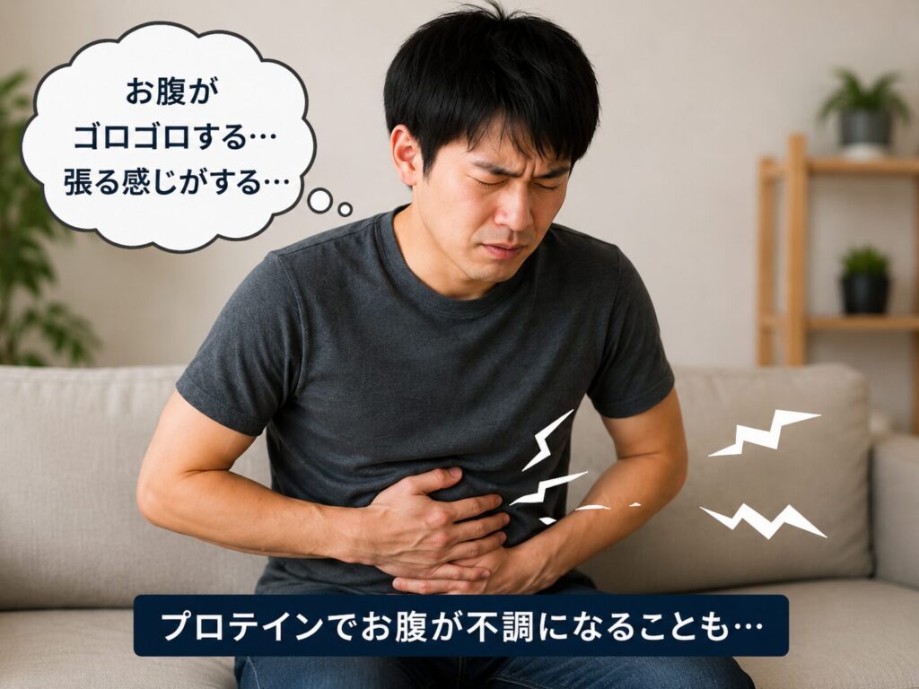 プロテインでお腹が不調になることもある