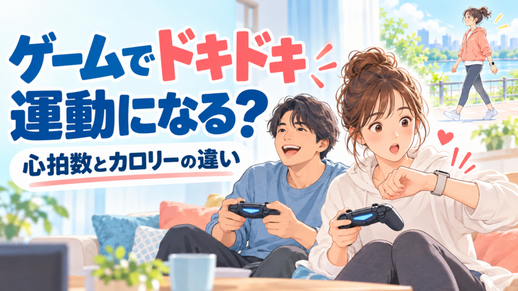 ゲームでドキドキ、運動になる？心拍数とカロリーの違い